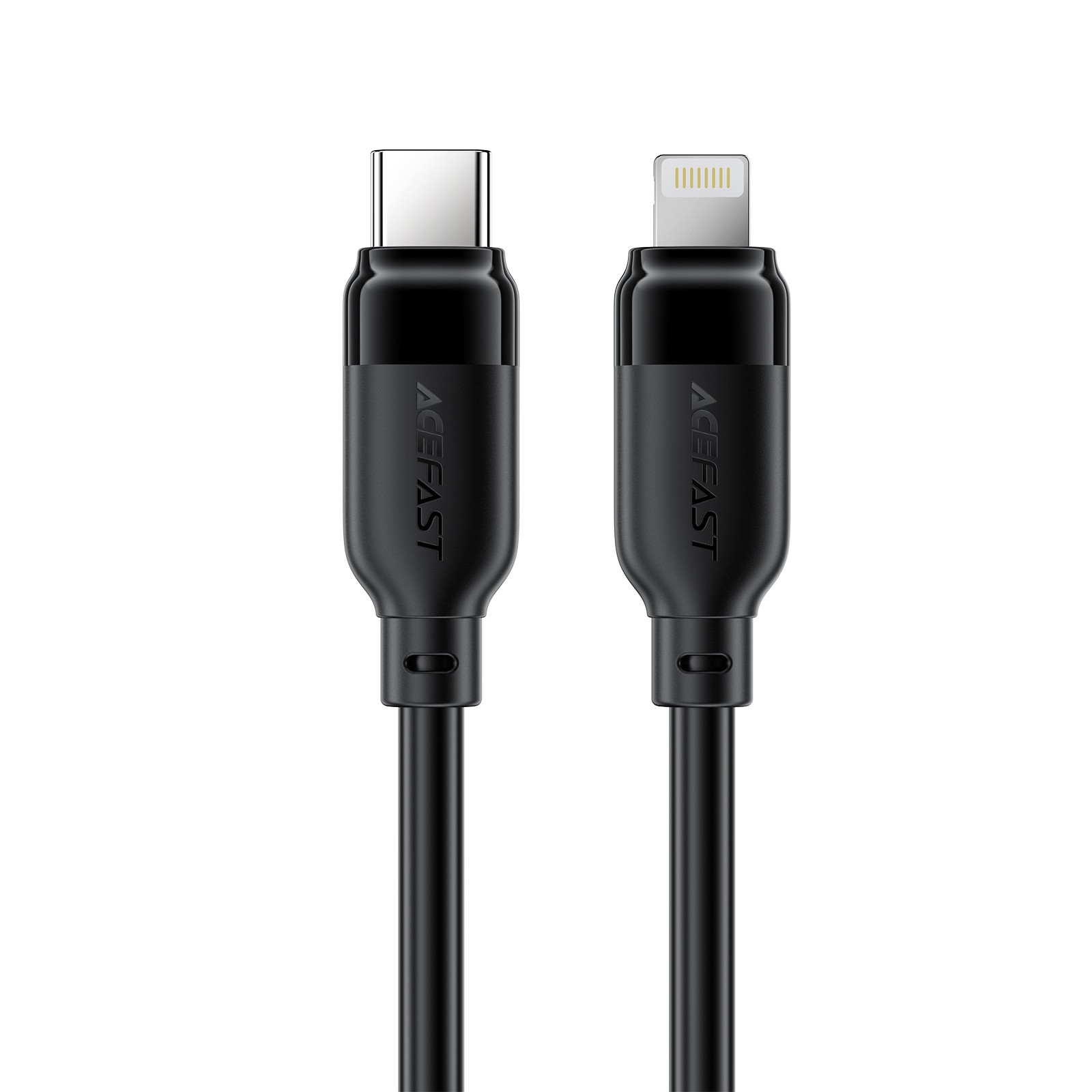 Acefast C16-01 USB кабель USB-C — Lightning 1.2м — чёрный