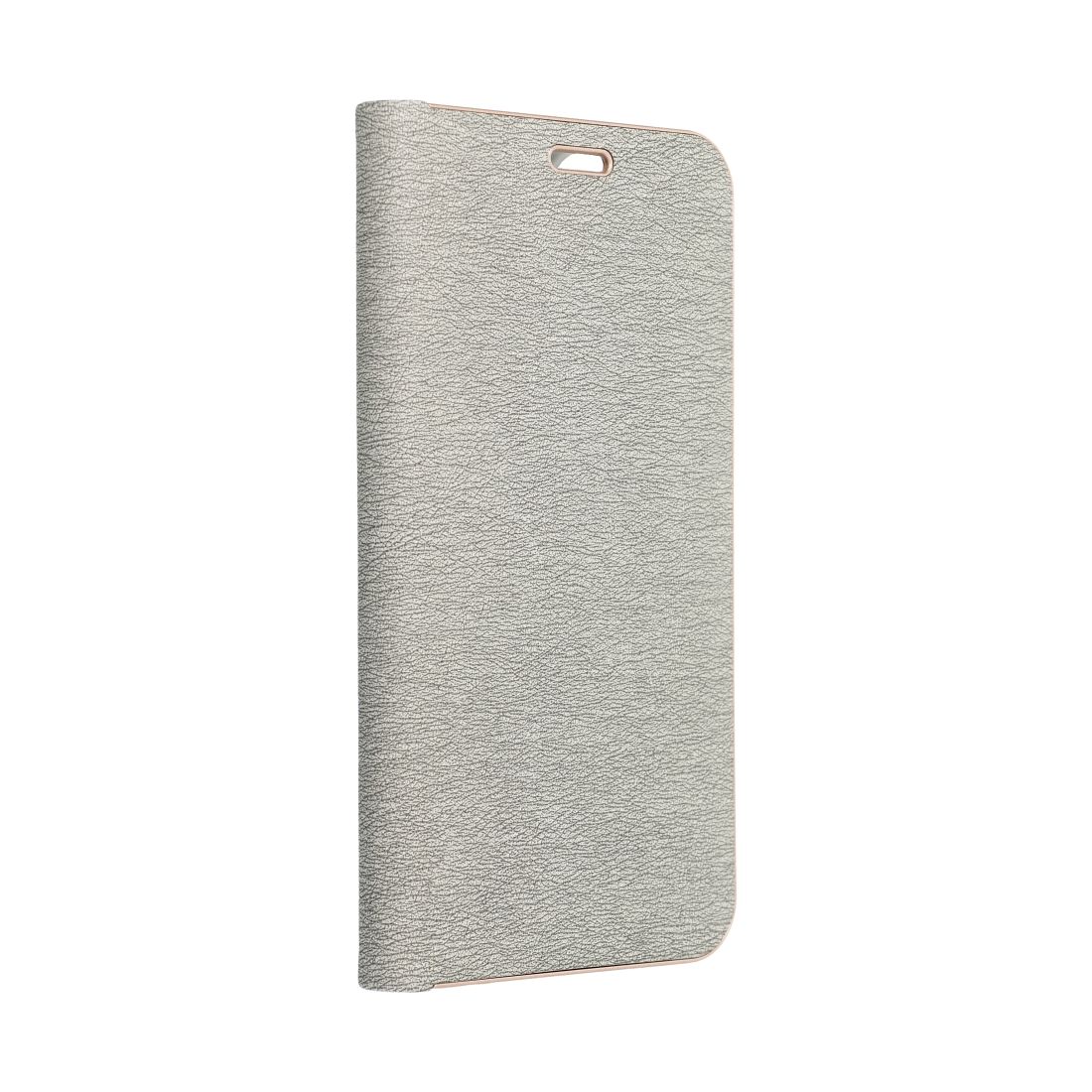 LUNA knygos auksinis dėklas XIAOMI Redmi Note 13 PRO 4G / POCO M6 Pro 4G sidabrinis