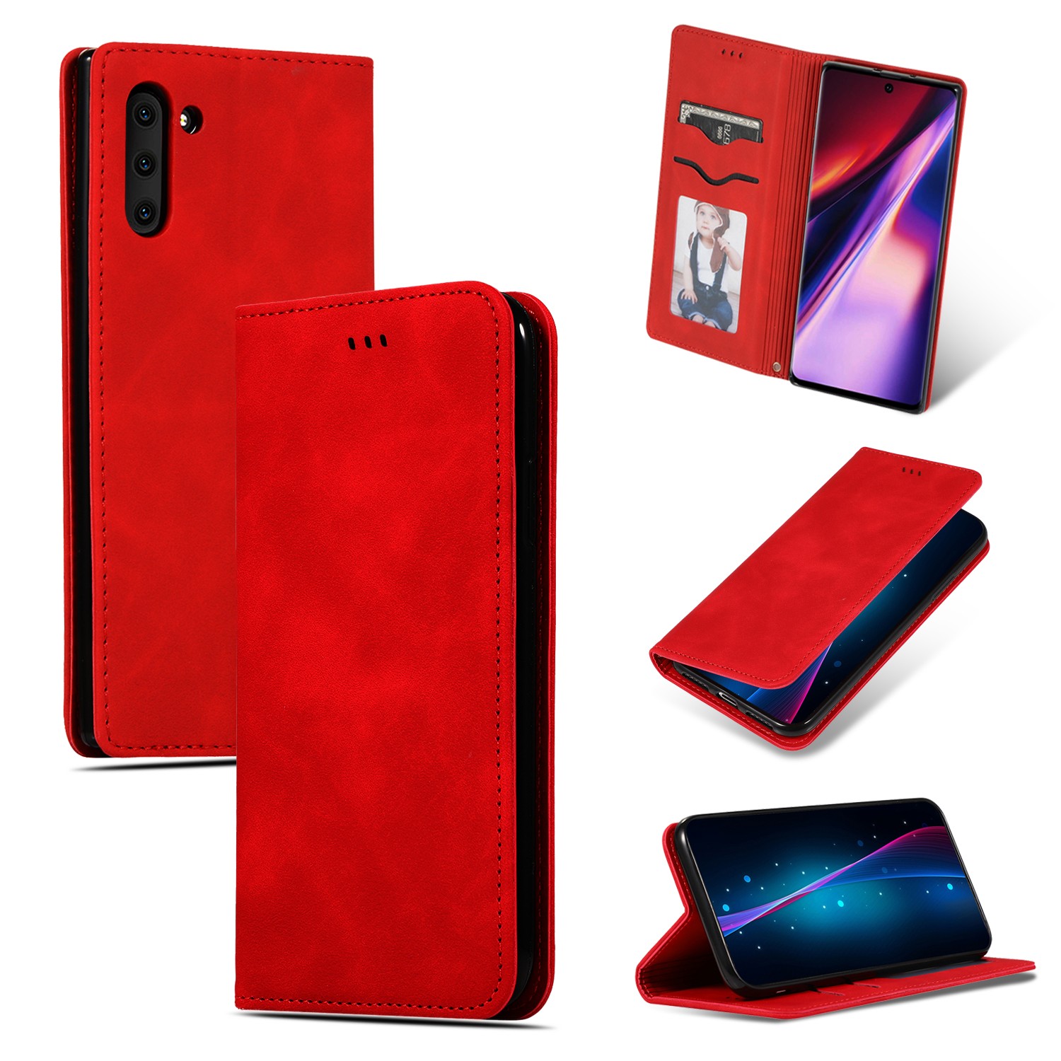 Dėklas Business Style Xiaomi Redmi A7 Pro raudonas