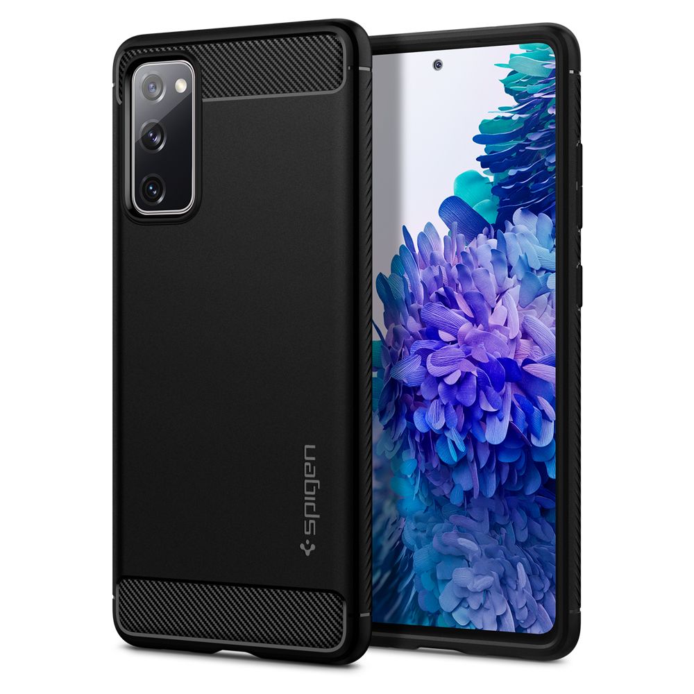 Spigen Rugged Armor dėklas telefonui Samsung Galaxy S20 FE - matinė juoda