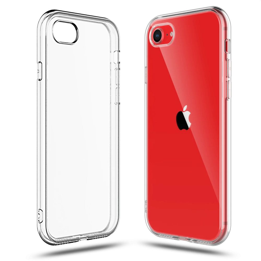 Чехол для iPhone 7 / 8 / SE 2020 / SE 2022 Clear Case 2 мм Box прозрачный