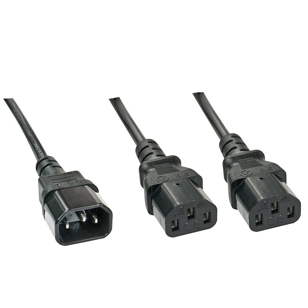 Кабель питания C14 — 2x C13 1м 30363 Lindy