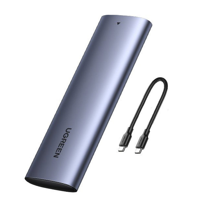 Kietojo disko korpusas Ugreen CM400 SSD M.2 NVMe 10Gb/s USB-C 3.1 Gen2 juodas