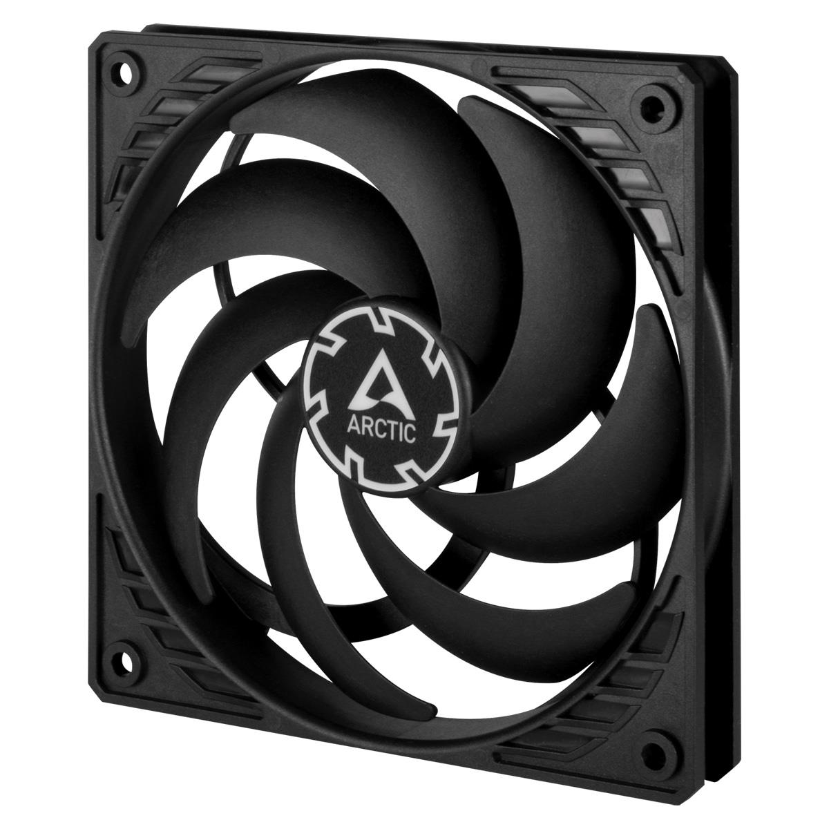 ARCTIC P12 Slim PWM PST slėgiui optimizuotas ventiliatorius, 4-pin, 120mm, juodas