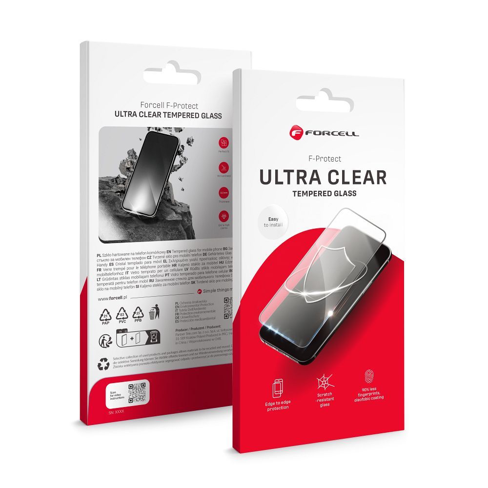 Закалённое стекло для Samsung A15 4G / A15 5G / M15 Forcell Ultra Clear Glass чёрный
