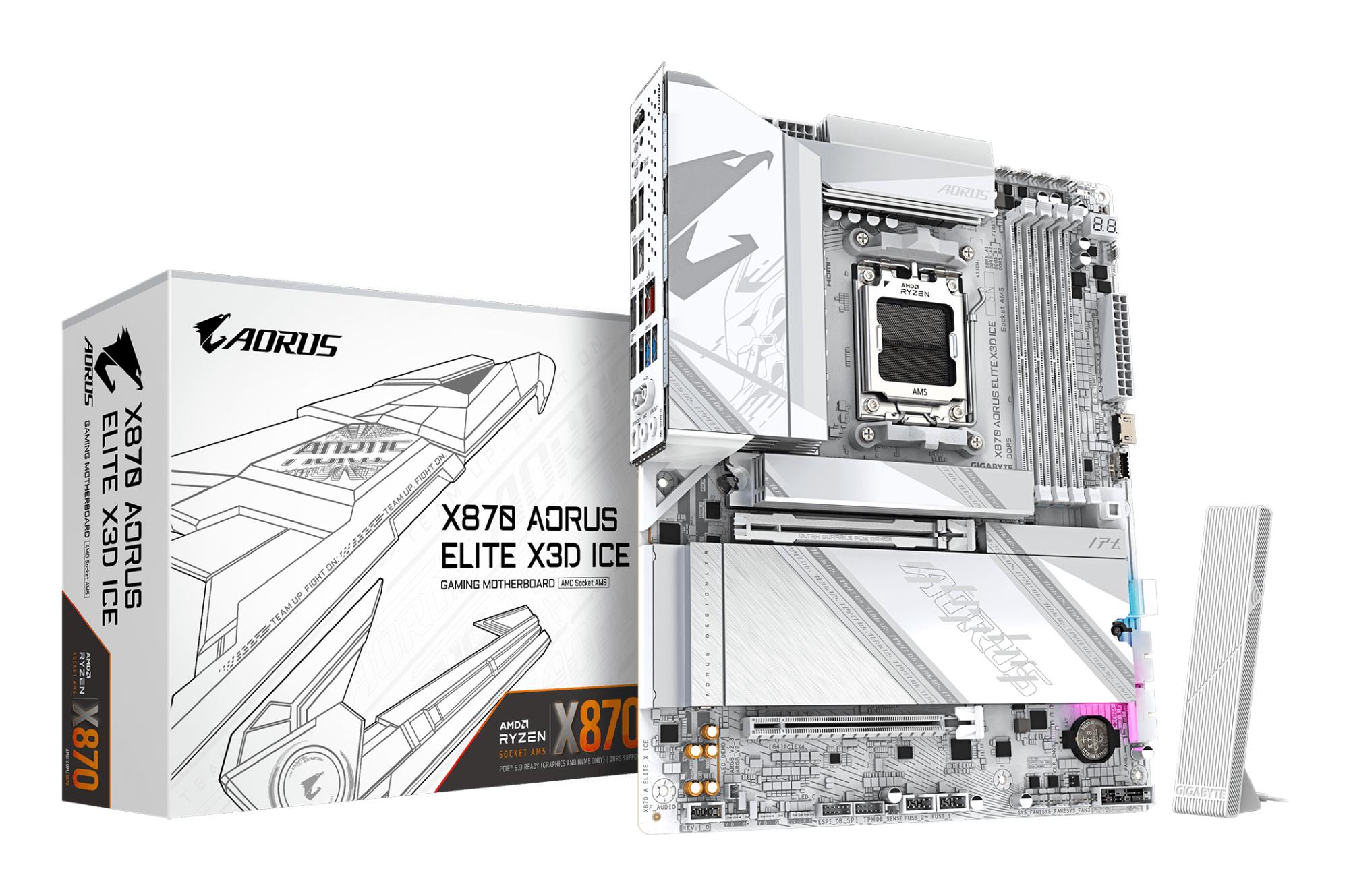 Gigabyte X870 AELITEXICE ATX Mainboard AM5 DDR5 4 slots
