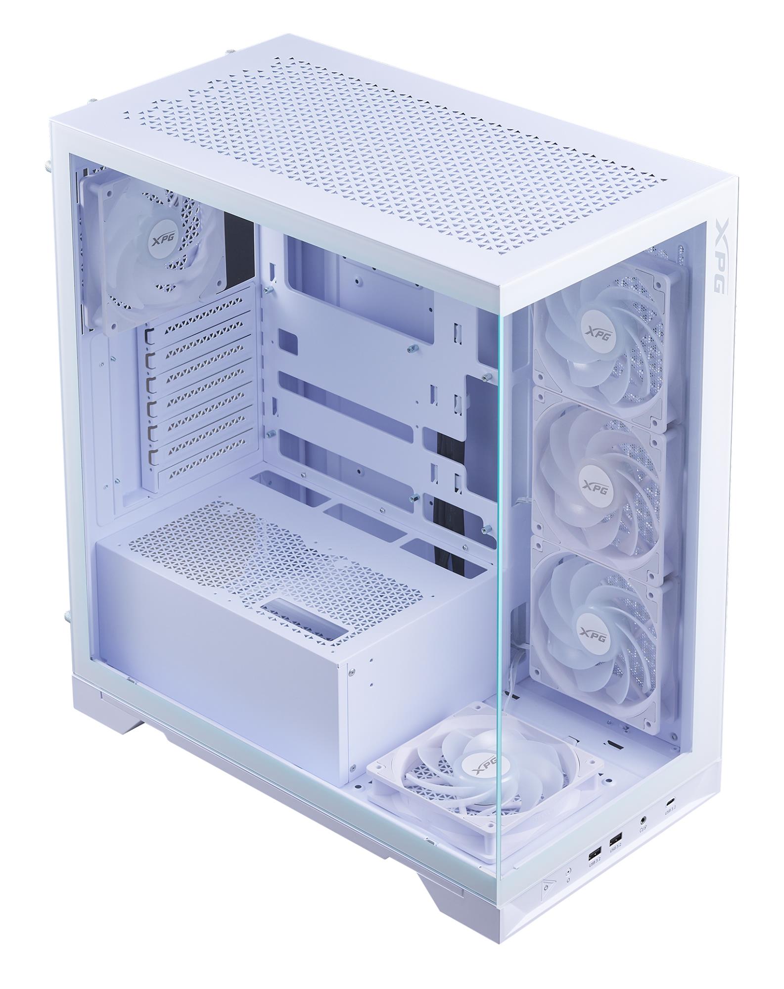Kompiuterio korpusas ADATA Invader X BTF MidiTower ATX baltas