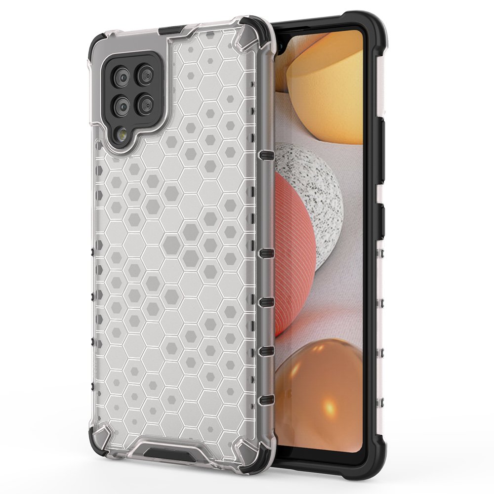 Honeycomb Case броневой чехол с TPU бампером для Samsung Galaxy A42 5G прозрачный
