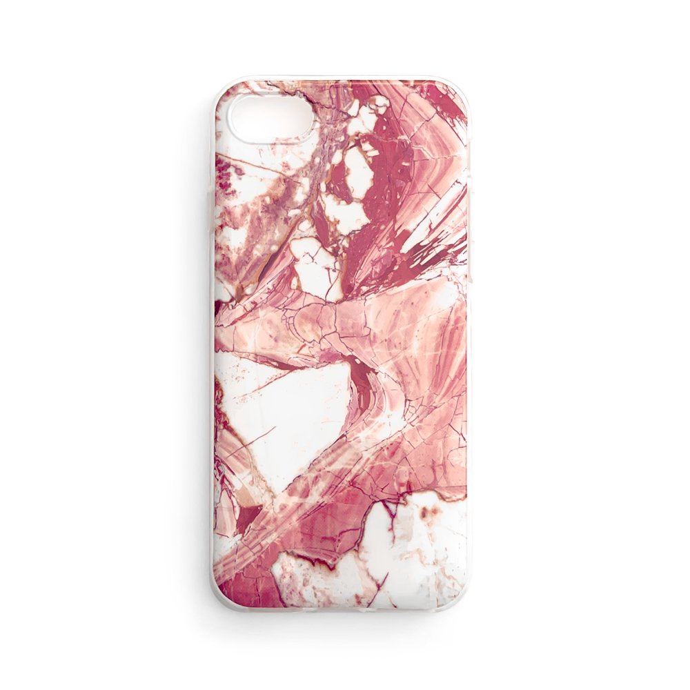 Wozinsky Marmuro TPU dėklas Samsung Galaxy A02s EU rožinė