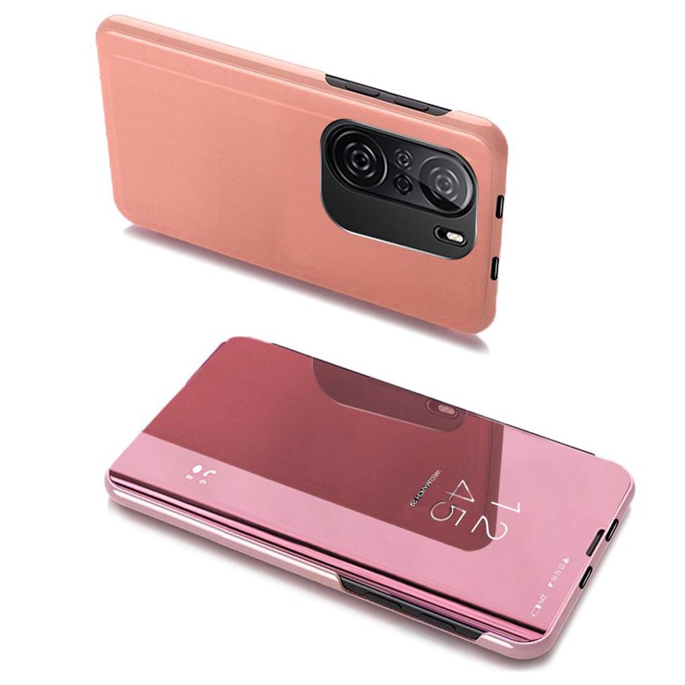 Clear View Case чехол для Xiaomi Redmi K40 Pro+ / K40 Pro / K40 / Poco F3 розовый