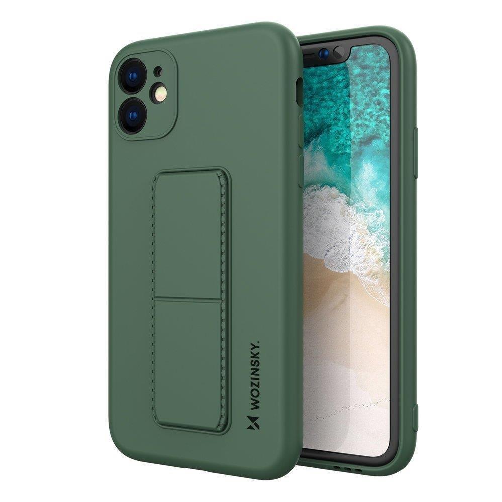 Wozinsky Kickstand Case силиконовый чехол с подставкой для Samsung Galaxy A72 4G, темно-зеленый