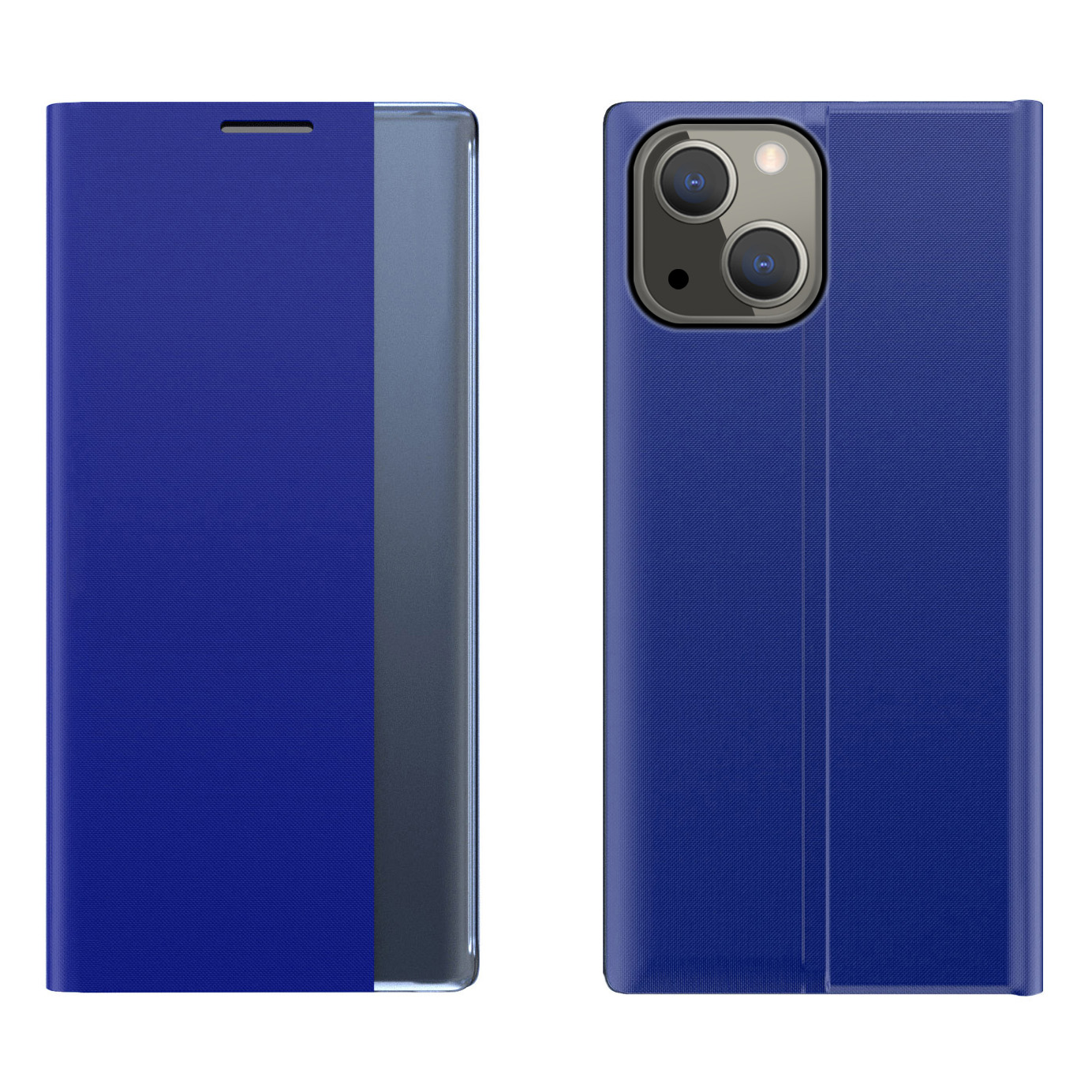 Sleep Case чехол-книжка со Smart Window для iPhone 13 mini синий