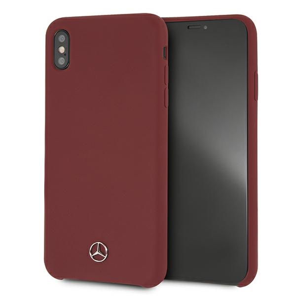 Mercedes Silikono linijos dėklas iPhone Xs Max - raudonas