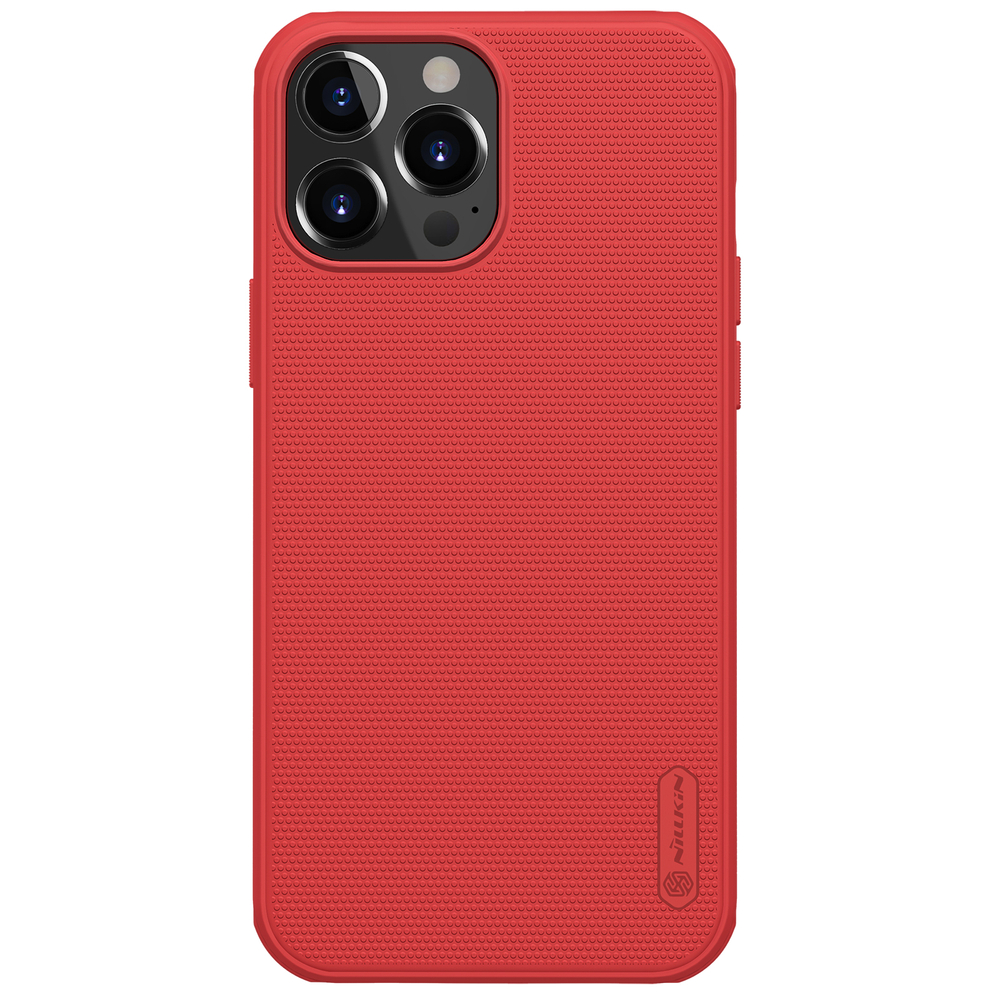Nillkin Super Frosted Shield Pro case for iPhone 13 Pro Max, durable, red