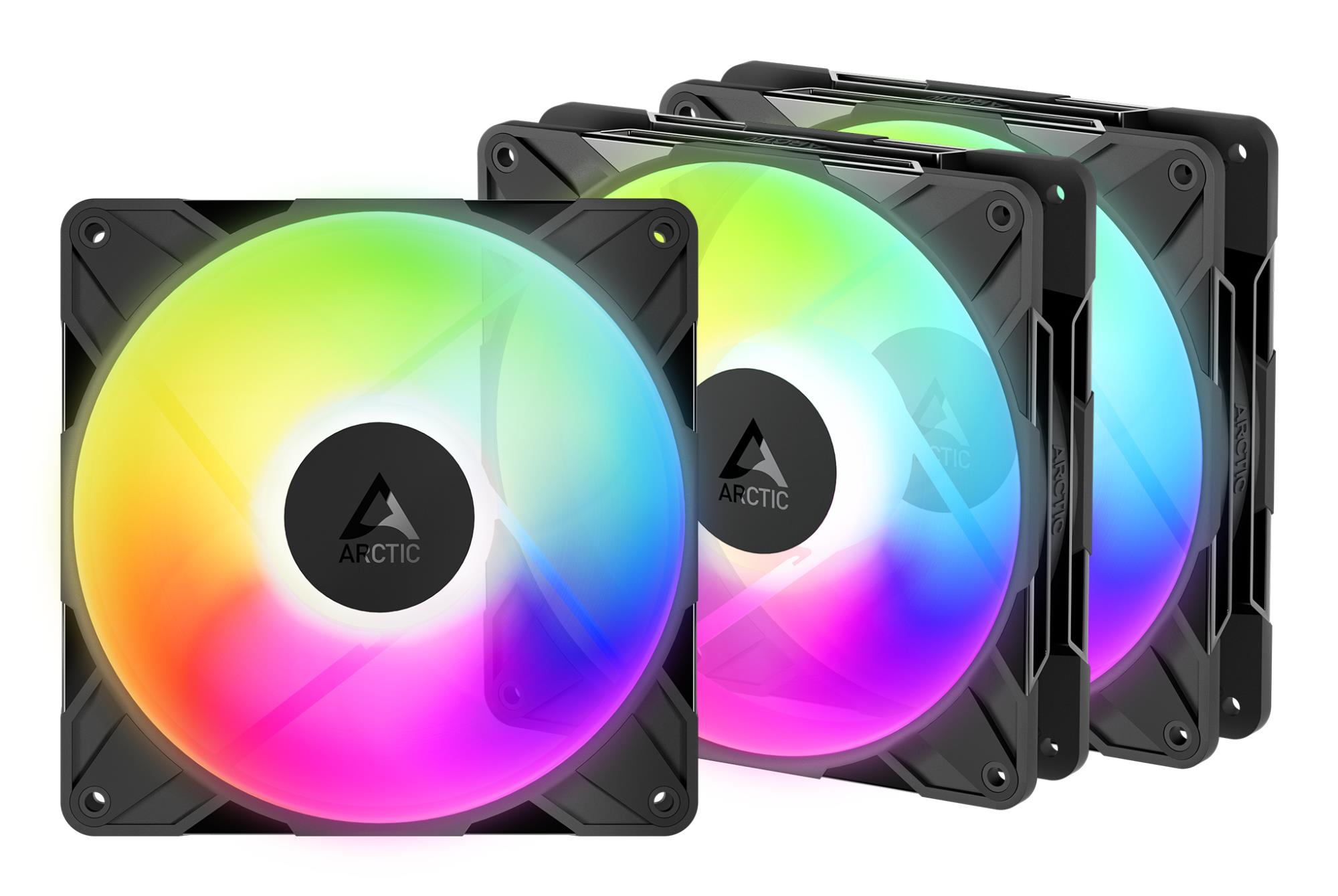 ARCTIC P14 PRO Reverse PWM PST A-RGB высокопроизводительные вентиляторы, 4-pin, 140мм, 3 шт.