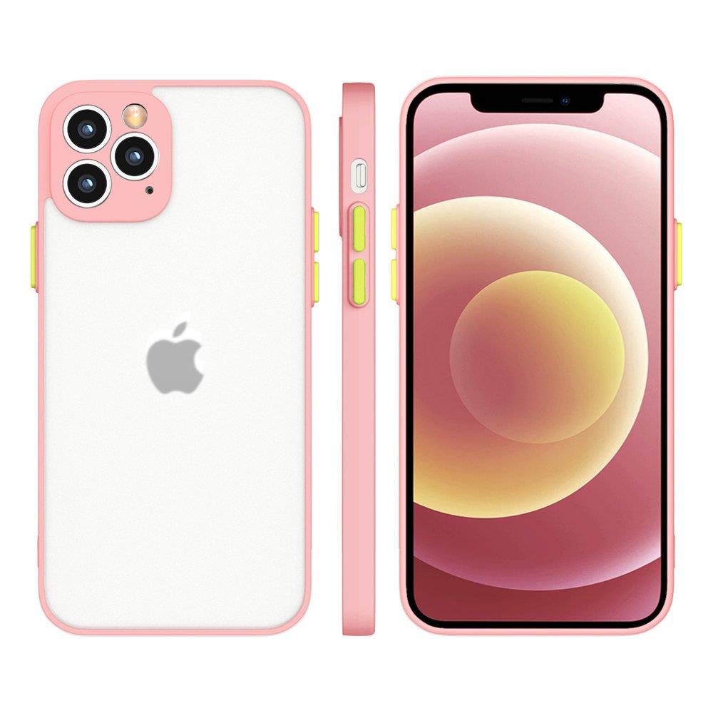 Milky dėklas silikoninis lankstus permatomas dėklas Samsung Galaxy A42 5G rožinis