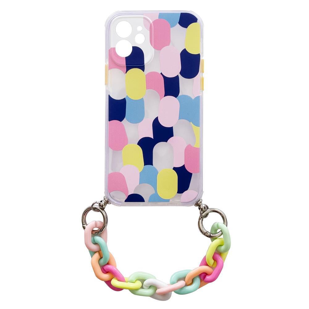 Color Chain Case гибкий эластичный гелевый чехол с цепочкой-подвеской для Samsung Galaxy A32 5G разноцветный (1)