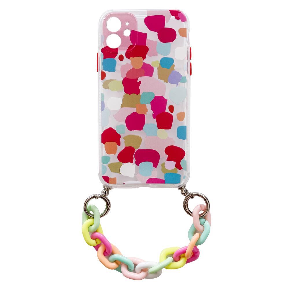 Color Chain Case гибкий эластичный гелевый чехол с цепочкой-подвеской для Samsung Galaxy A32 5G разноцветный (2)