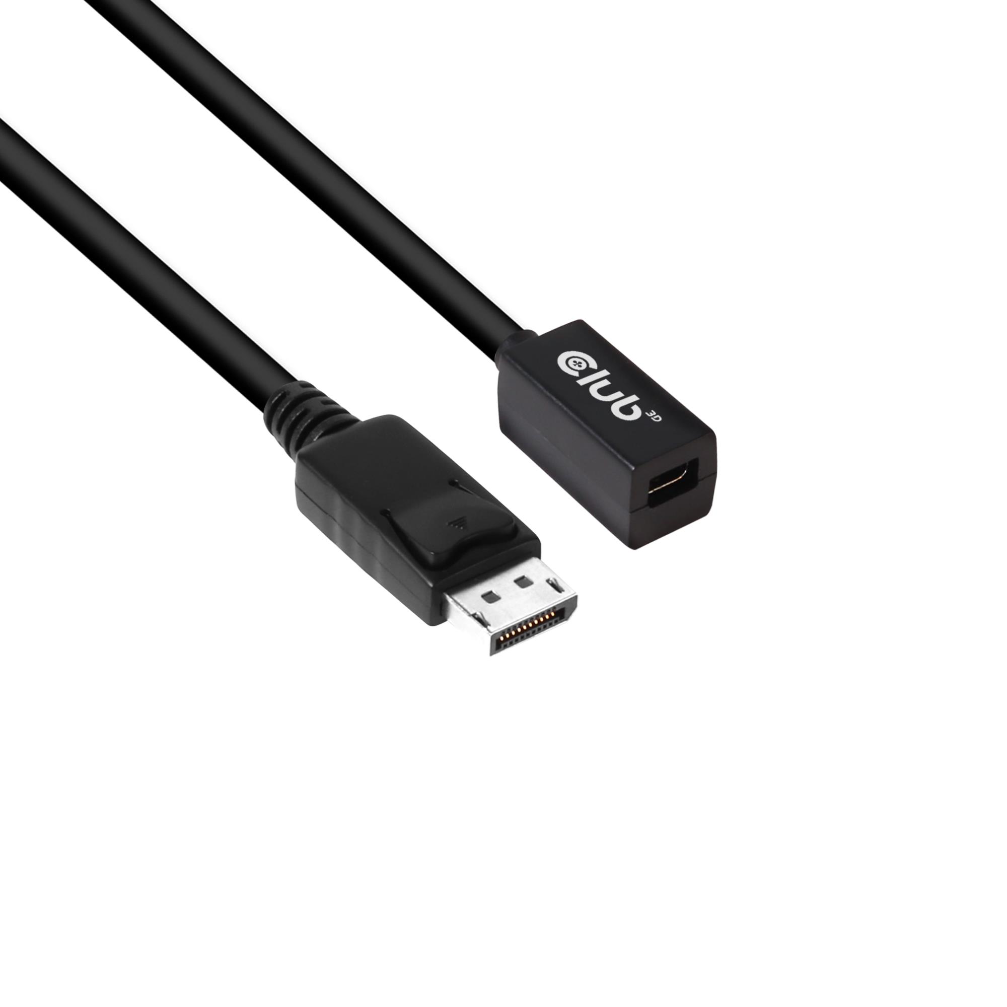 CLUB3D M-DP 1.4 to DP ext. cable F/M 1m