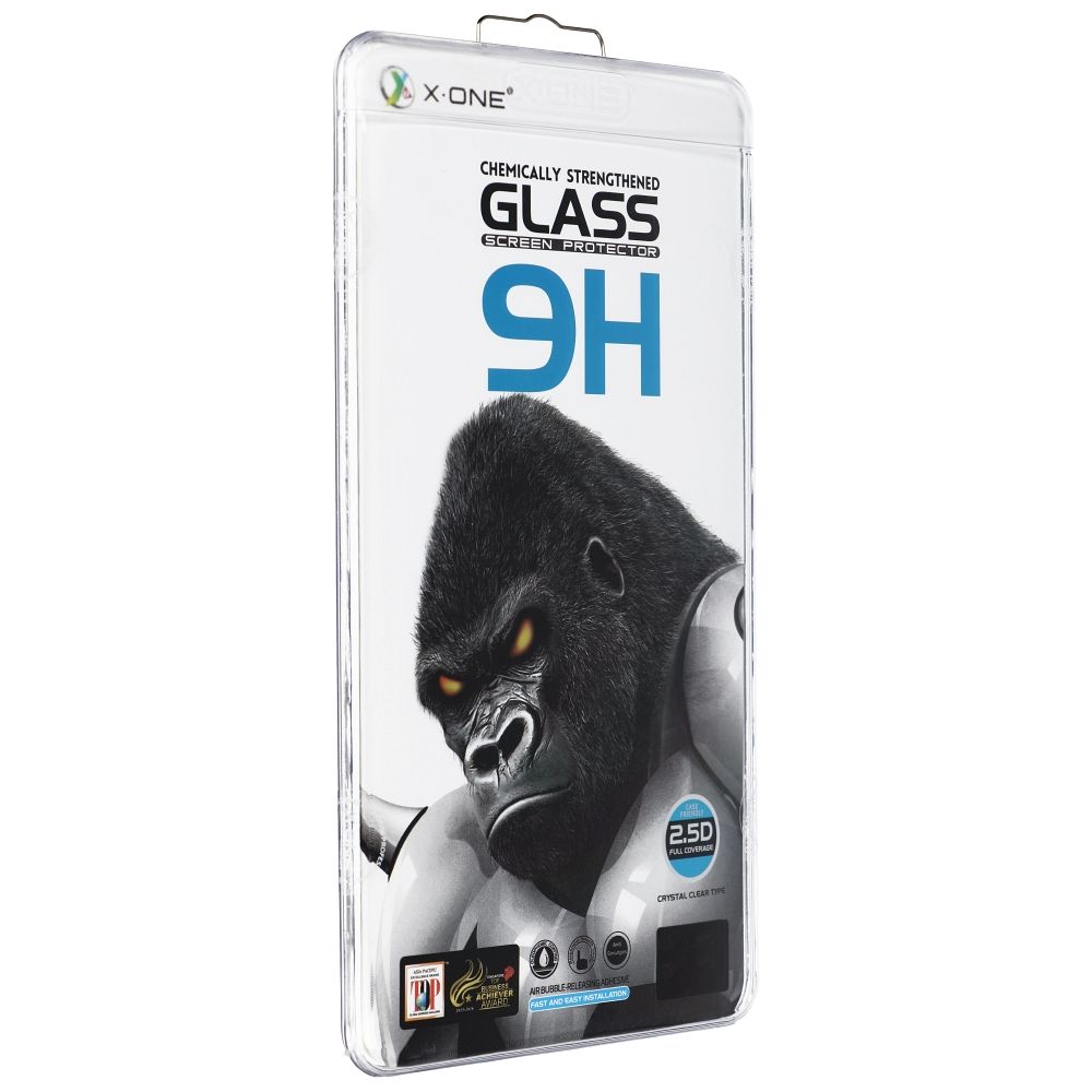 X-ONE Full Cover Extra Strong Crystal Clear - для iPhone 16 Pro/17/17 Pro закалённое стекло 9H
