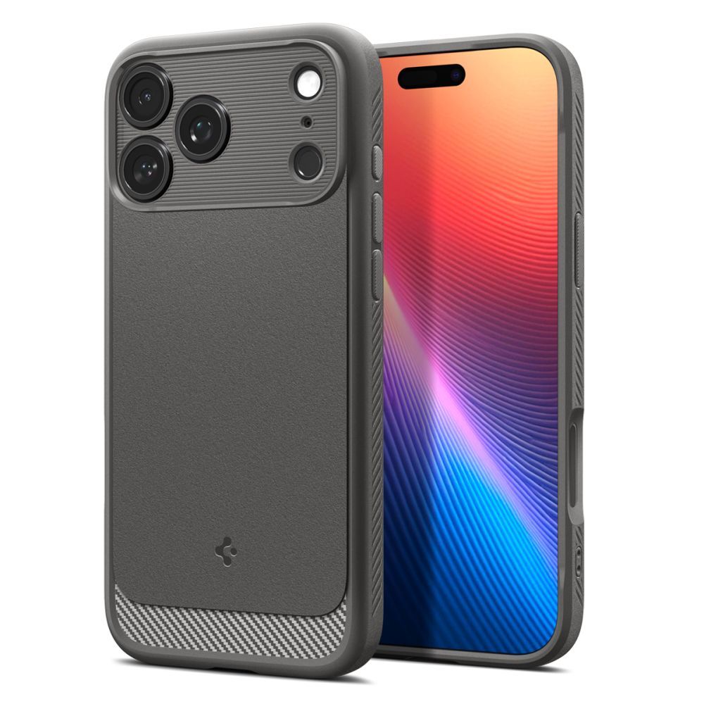 Spigen Rugged Armor Mag Magnetinis dėklas telefonui iPhone 17 Pro - Pilkas