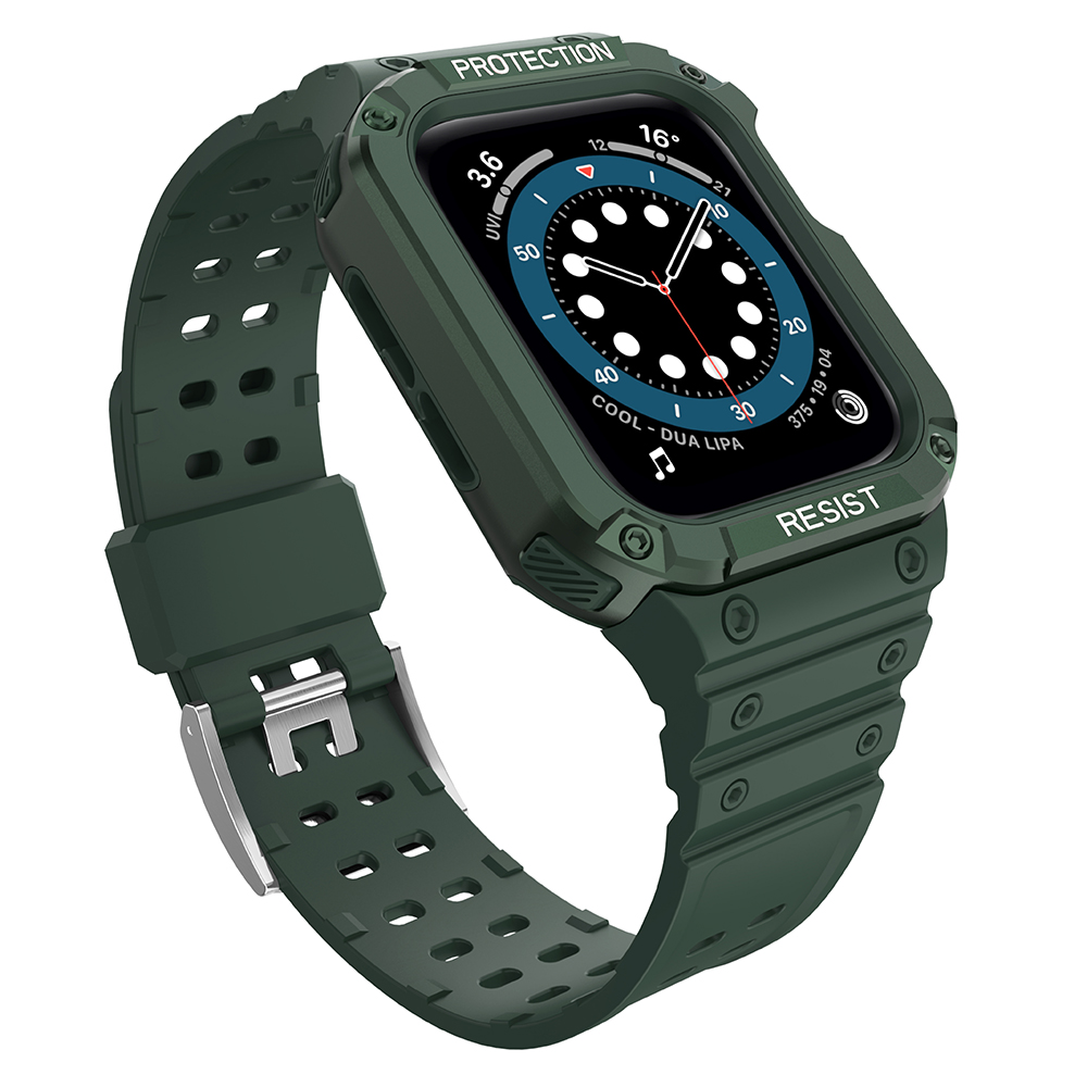Apsauginė apyrankė Apple Watch 42/44/45mm šarvuotas dėklas - žalia
