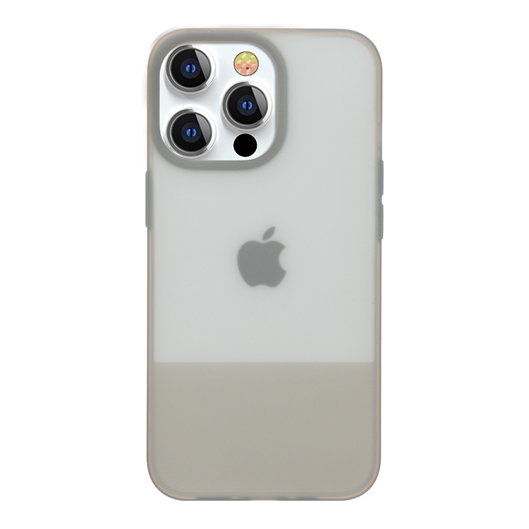 Kingxbar Plain Series dėklas telefonui iPhone 13 Pro silikoninis dėklas pilkas