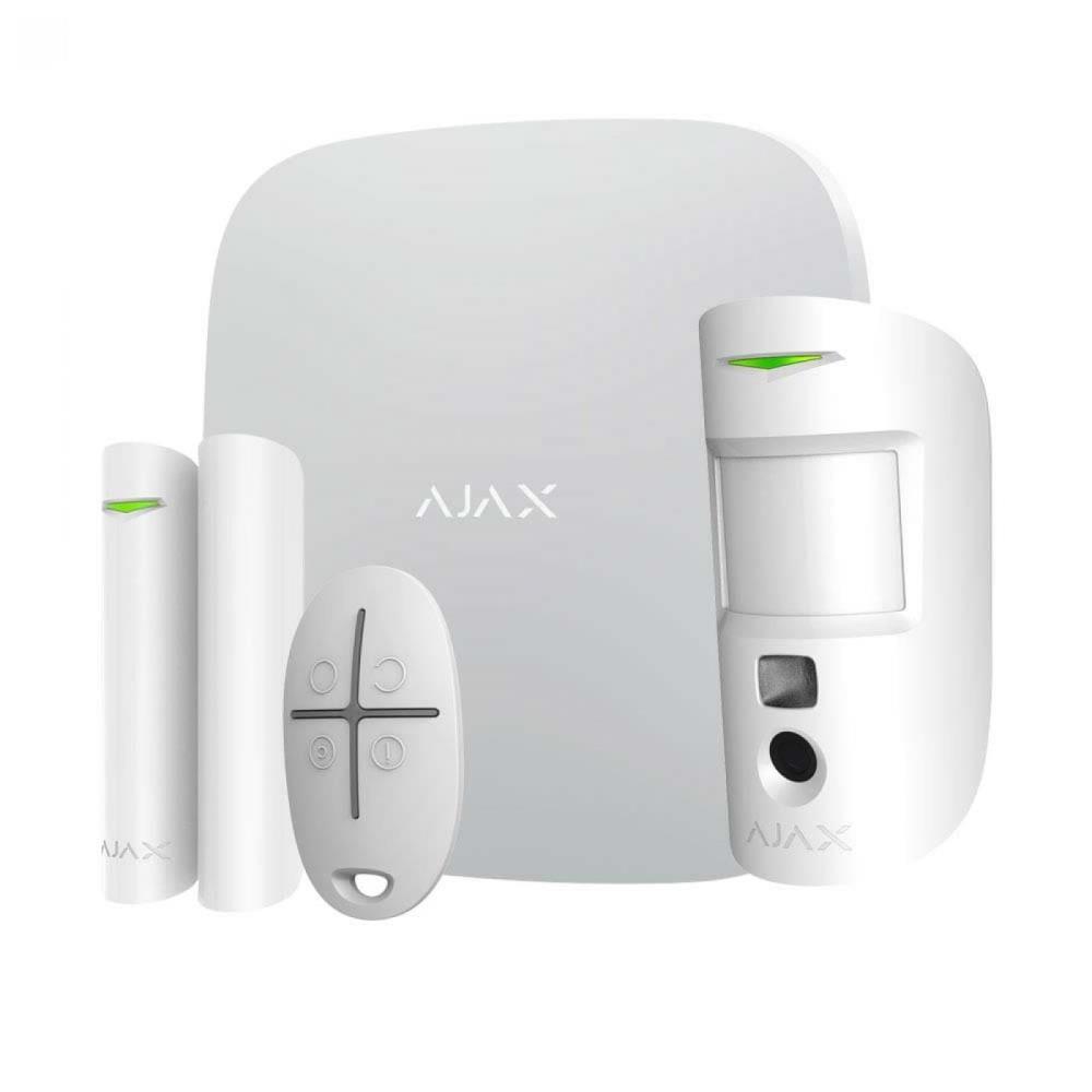 AJAX StarterKit Cam Plus Alarm Security White 38174