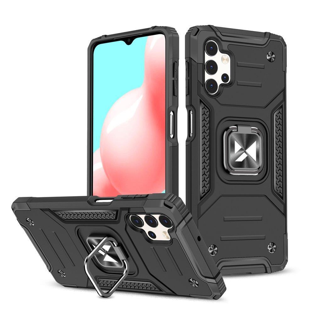 Wozinsky žiedinis šarvuotas hibridinis dėklas + magnetinis laikiklis Samsung Galaxy A13 5G juoda