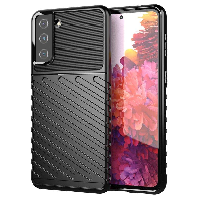 Thunder dėklas lankstus šarvuotas Samsung Galaxy S22 + (S22 Plus) juodas