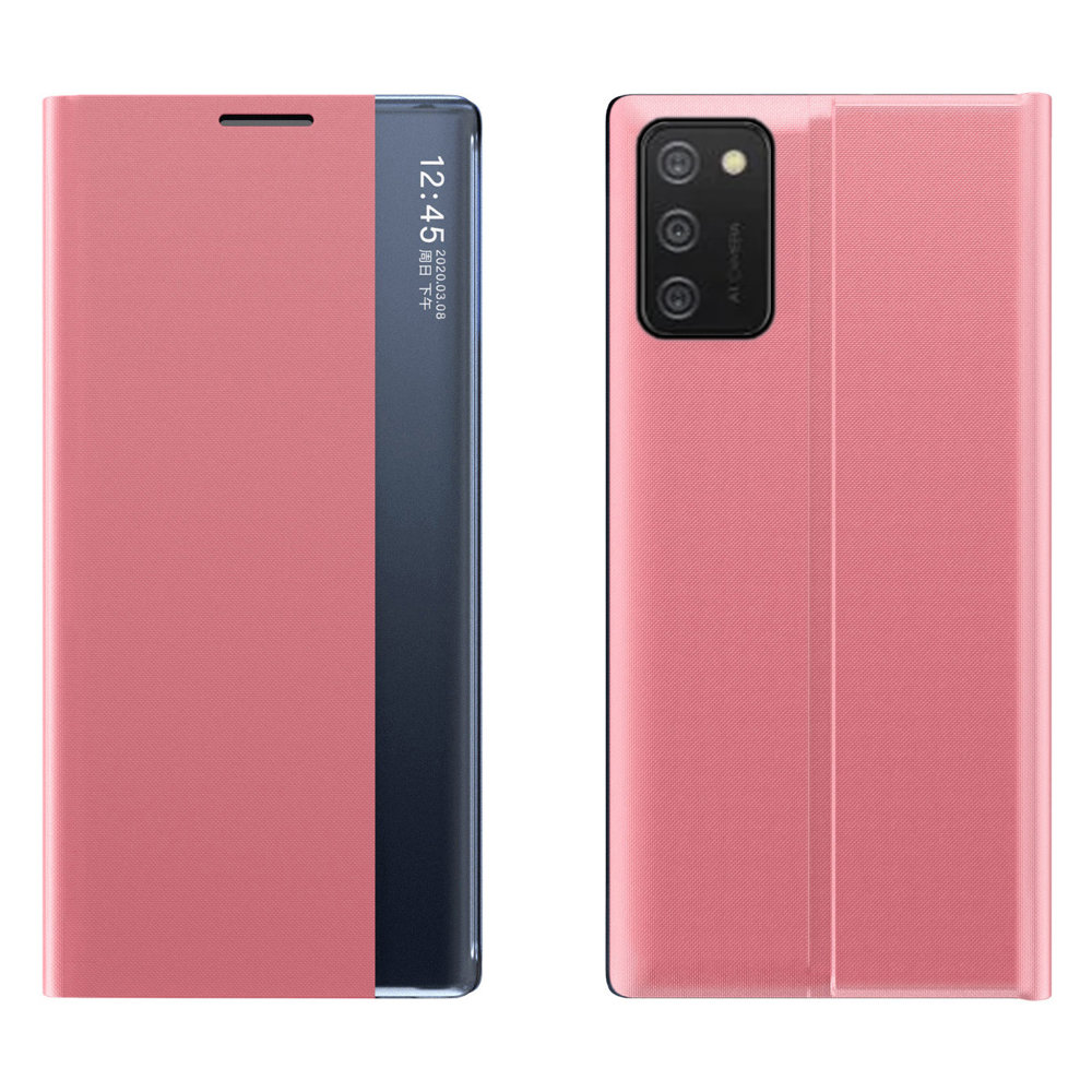Чехол New Sleep Case с функцией подставки для Samsung Galaxy A03s (166.5) розовый