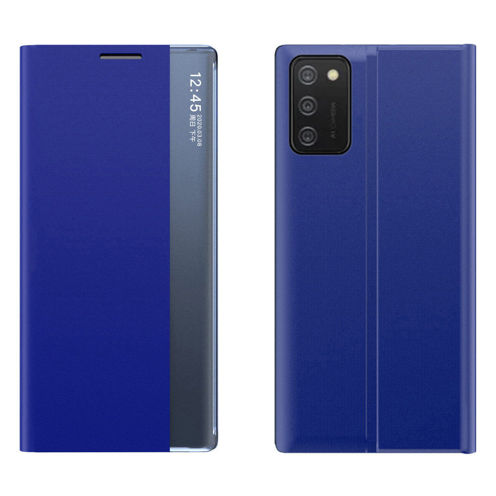 Чехол New Sleep Case с функцией подставки для Samsung Galaxy A03s (166.5) синий