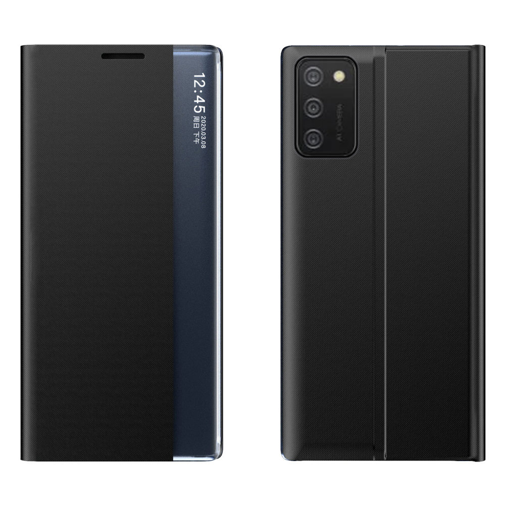 Чехол New Sleep Case с функцией подставки для Samsung Galaxy A03s (166.5) чёрный