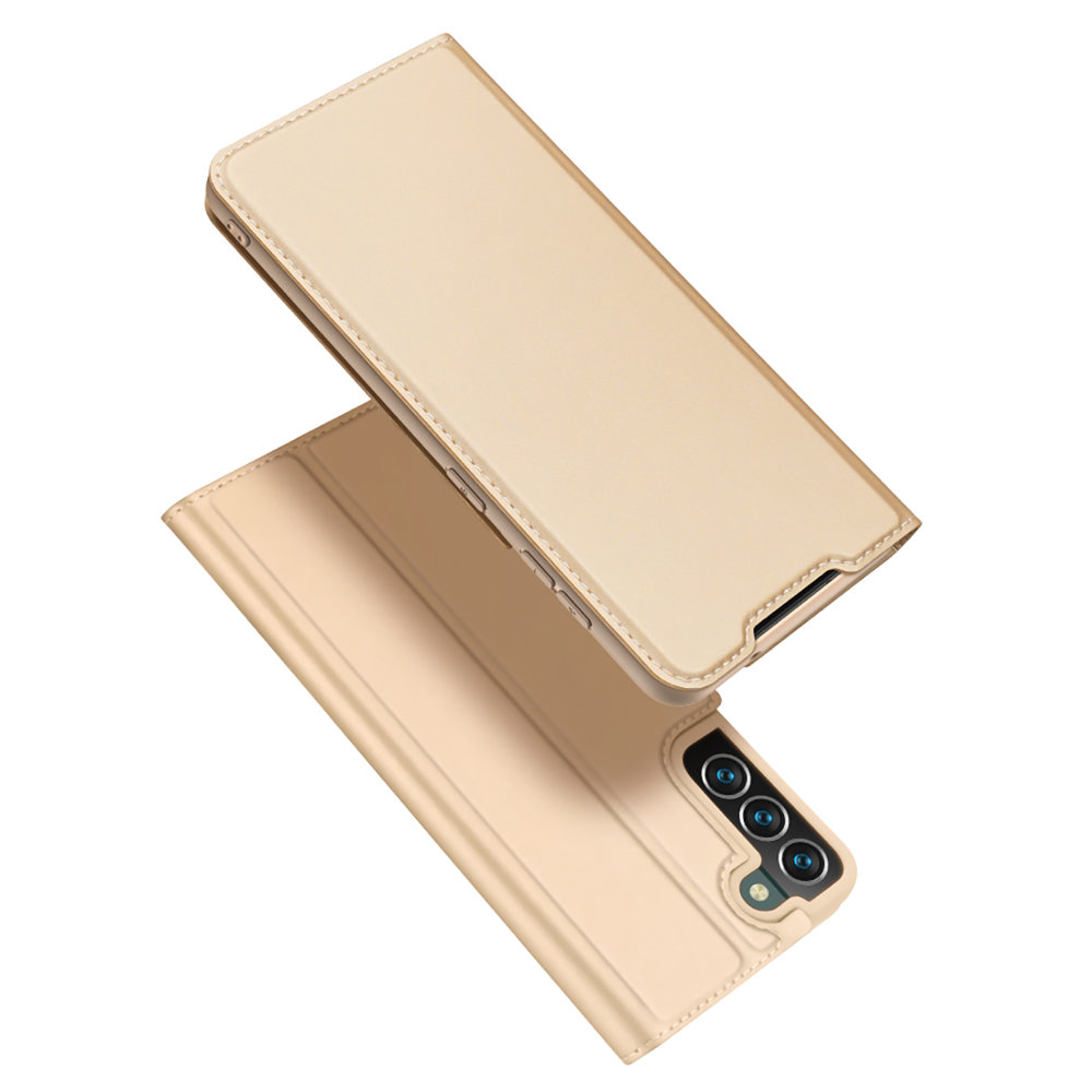 Dux Ducis Skin Pro dėklas atverčiamas dėklas Samsung Galaxy S22 + (S22 Plus) auksinis
