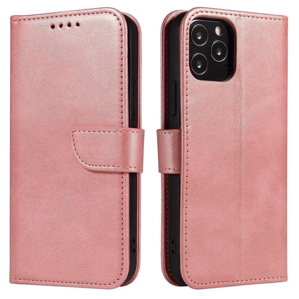 Magnet Case элегантный флип-чехол с функцией подставки Xiaomi Redmi Note 11 Pro+ 5G (China) / 11 Pro 5G (China) / Mi11i HyperCharge / Poco X4 NFC 5G розовый