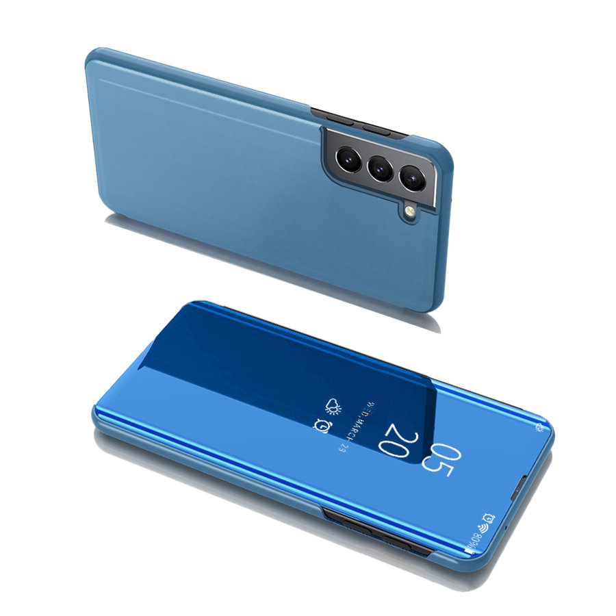 Clear View Case mėlynas dėklas Samsung Galaxy S22 + (S22 Plus)