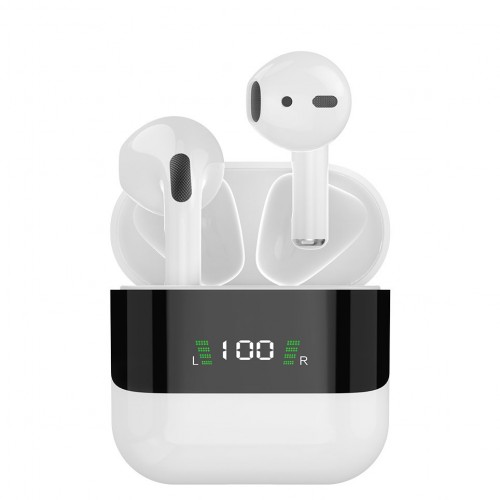 Bluetooth Hands Free Dudao "U15S" White (with LED display)