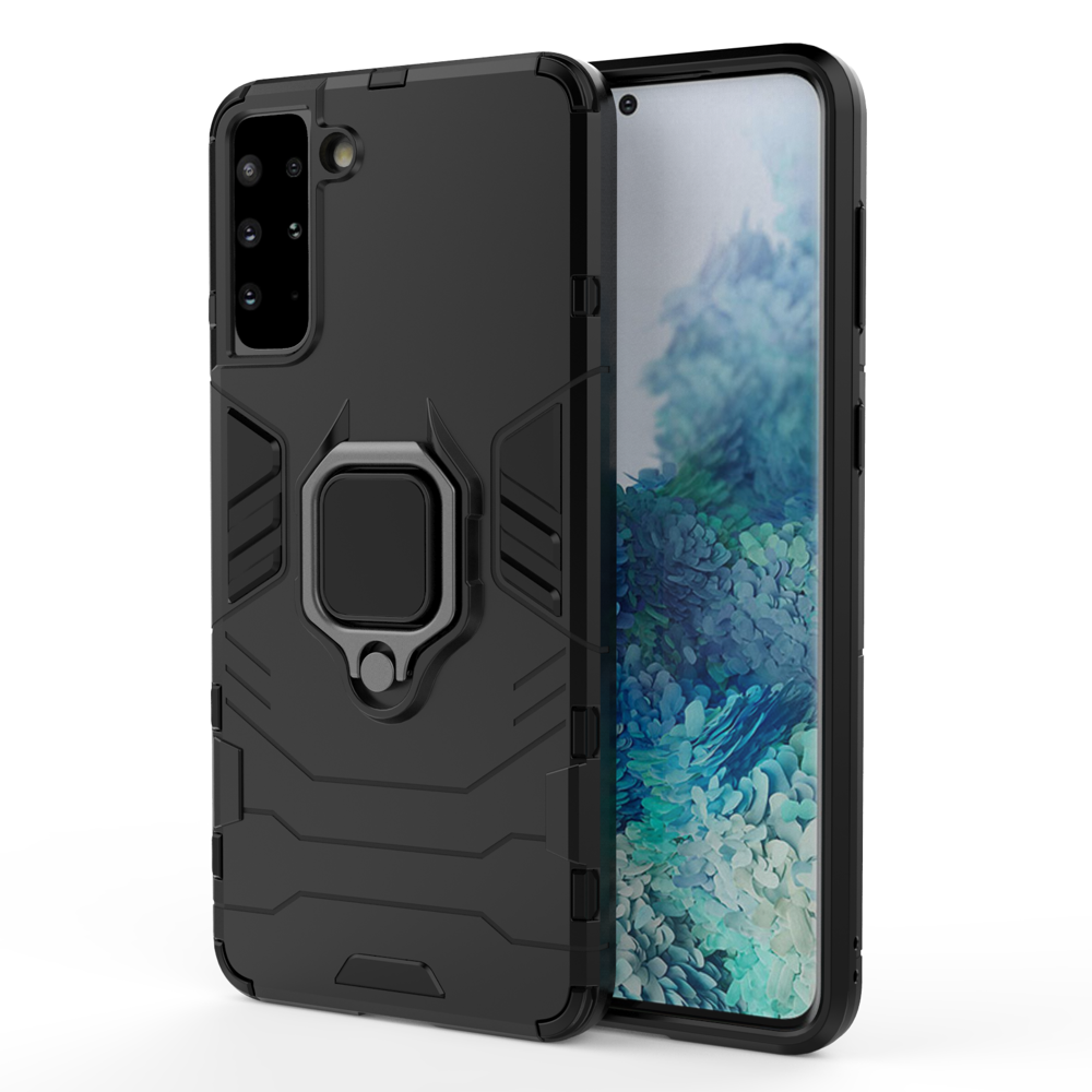 Ring Armor прочный гибридный чехол + магнитный держатель для Samsung Galaxy S22+ (S22 Plus) чёрный