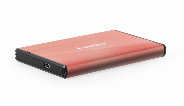 HDD dėžutė 2.5" USB3 rožinė Gembird