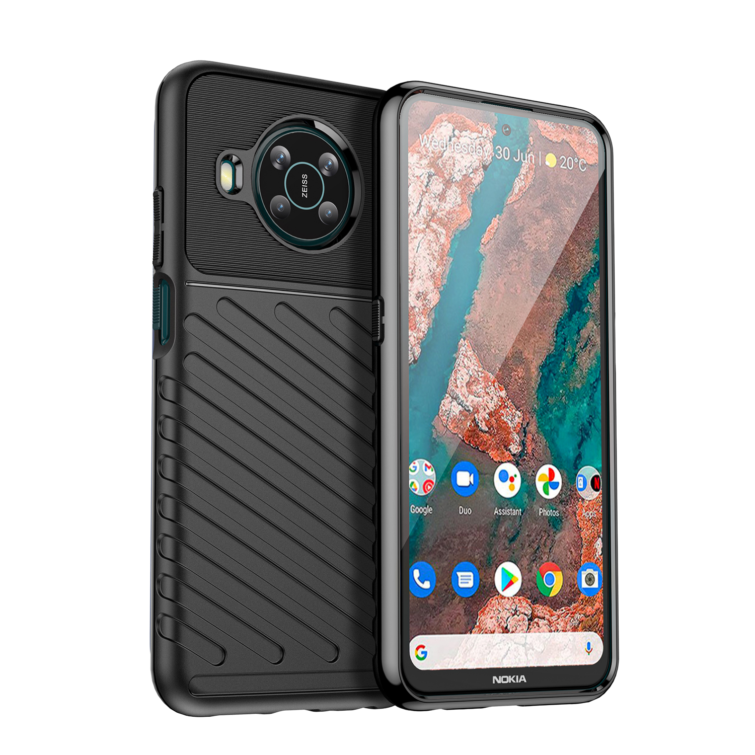Thunder Case гибкий бронированный чехол для Nokia X100 чёрный