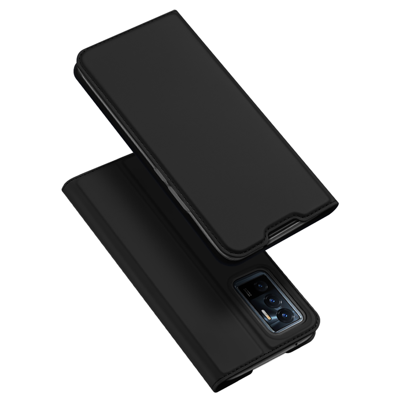 Dux Ducis Skin Pro dėklas telefonui dėklas su atvartu Vivo V23e juoda