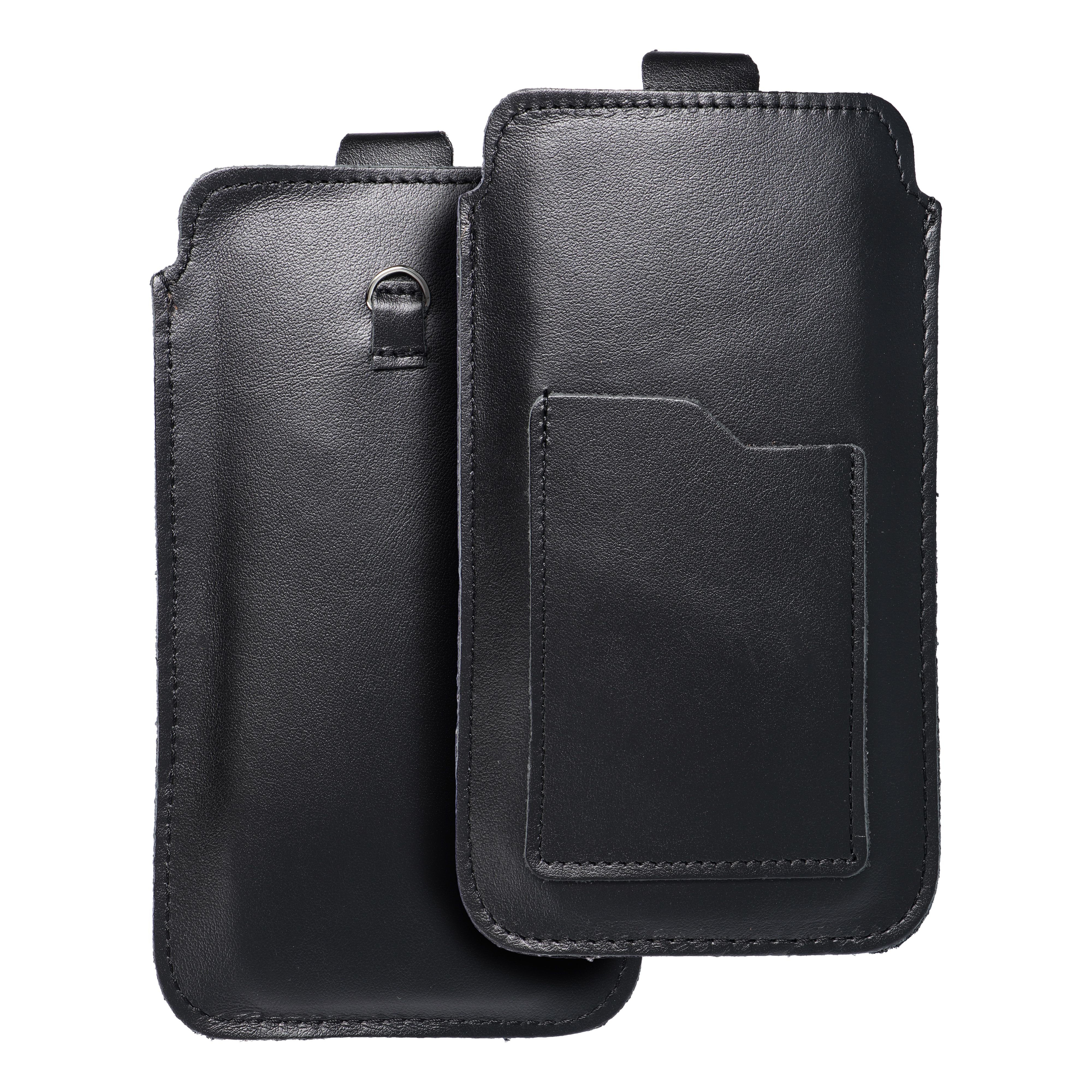 ROYAL - Odinė universali diržo kišenė / juoda - Dydis 2XL+platus - SAMSUNG A12 / NOTE 9 / XIAOMI REDMI NOTE 10 PRO