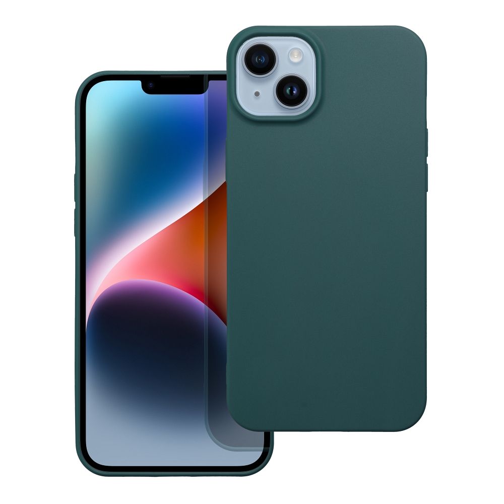 MATT dėklas telefonui SAMSUNG A14 5G / A14 4G tamsiai žalias