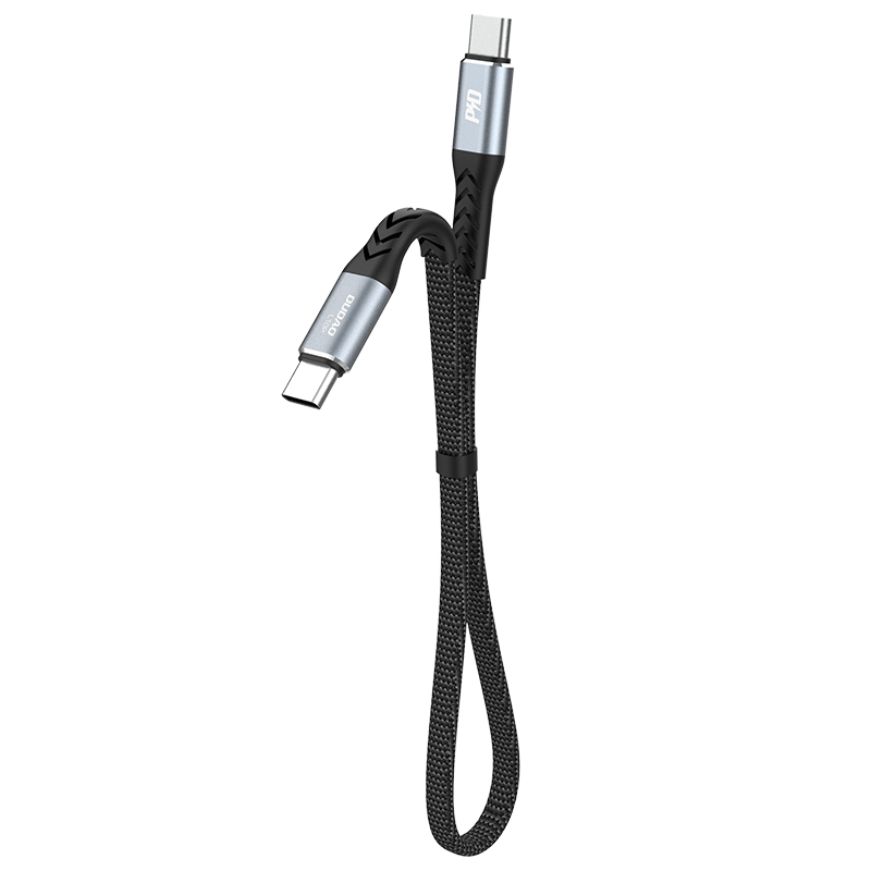 USB кабель Dudao (L10C) "USB-C (Type-C) - USB-C (Type-C)" (100W 5A) серый 0.23M