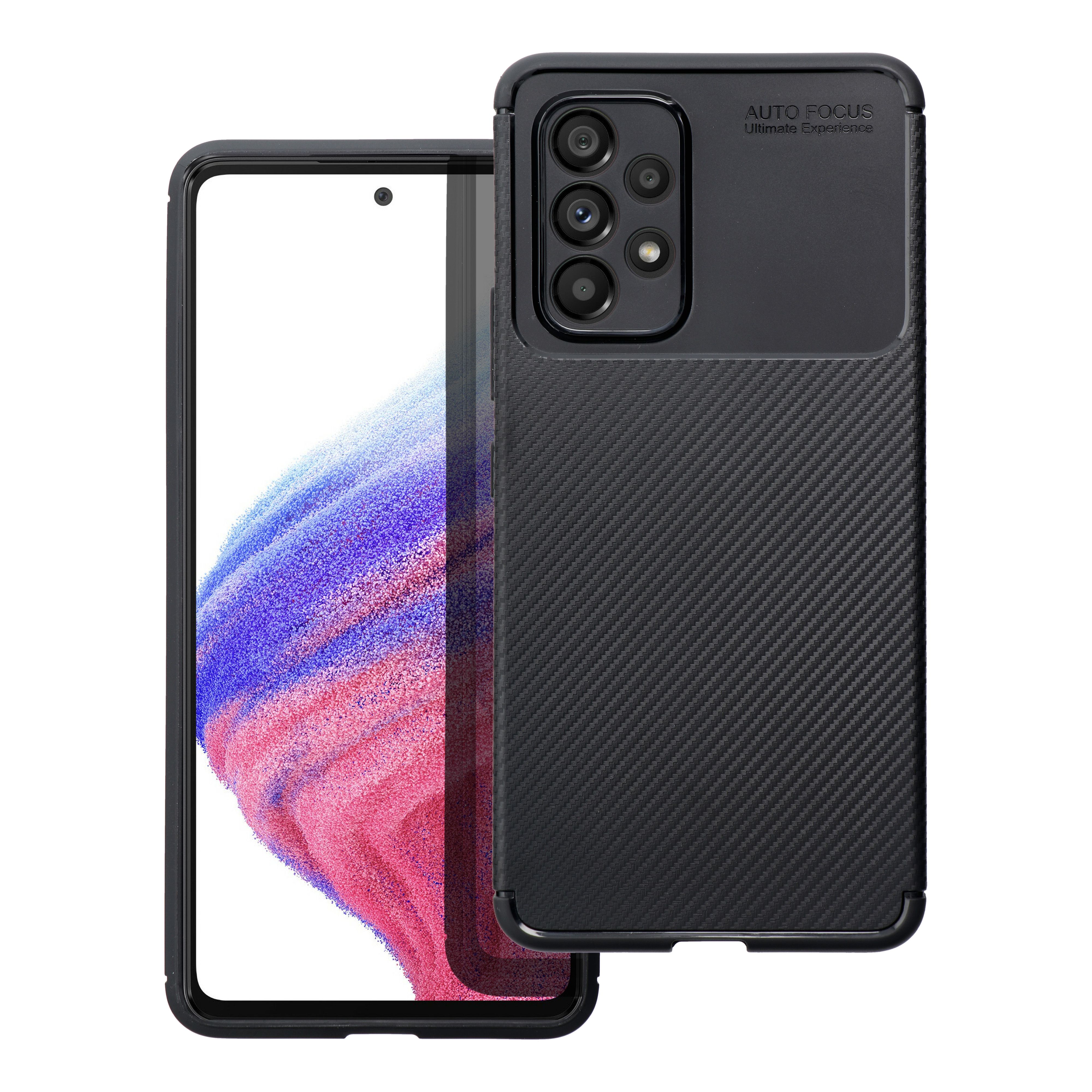 Dėklas telefonui CARBON PREMIUM SAMSUNG A54 5G juodas