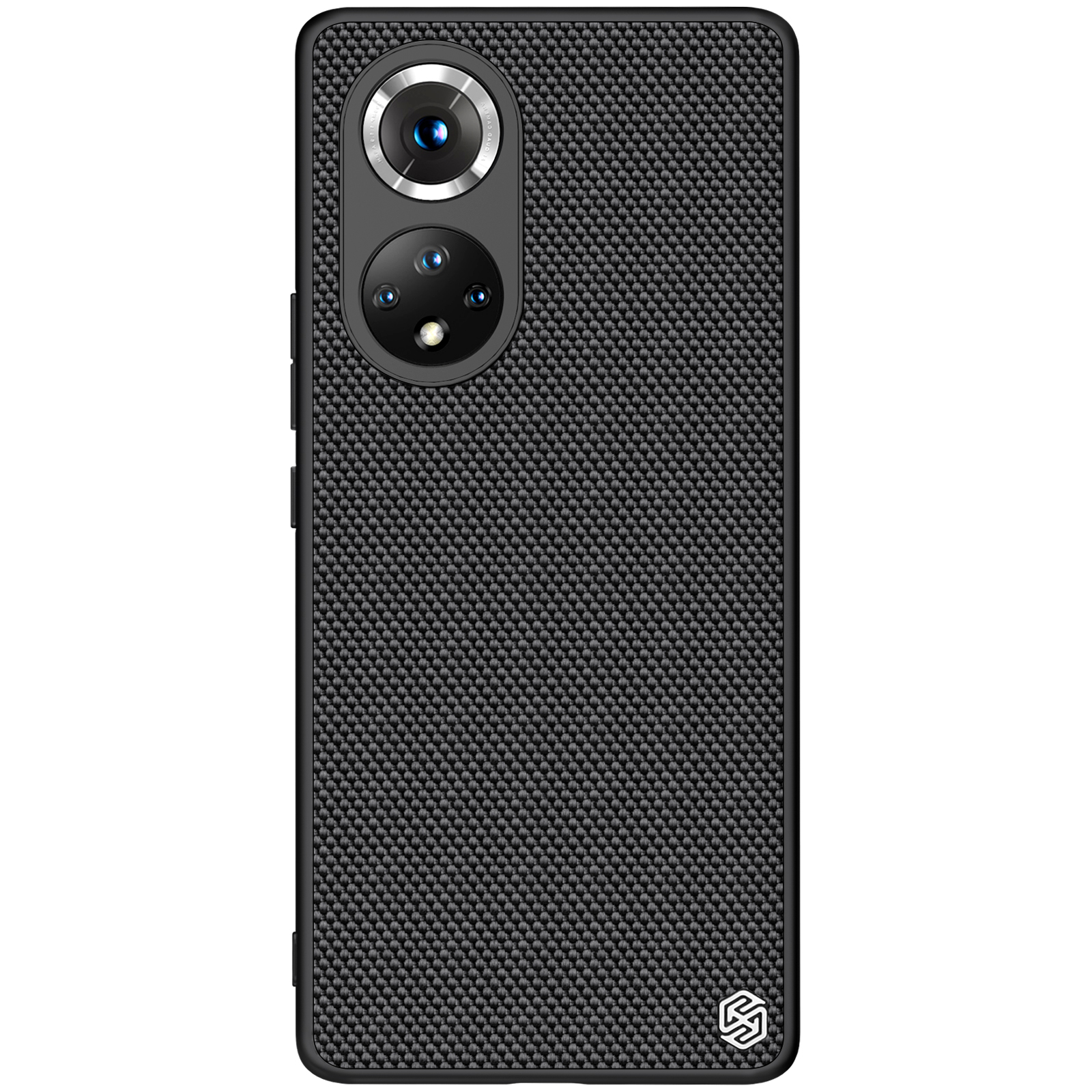 Nillkin Textured Case прочный усиленный чехол с гелевой рамкой и нейлоновой задней панелью для Honor 50 Pro чёрный