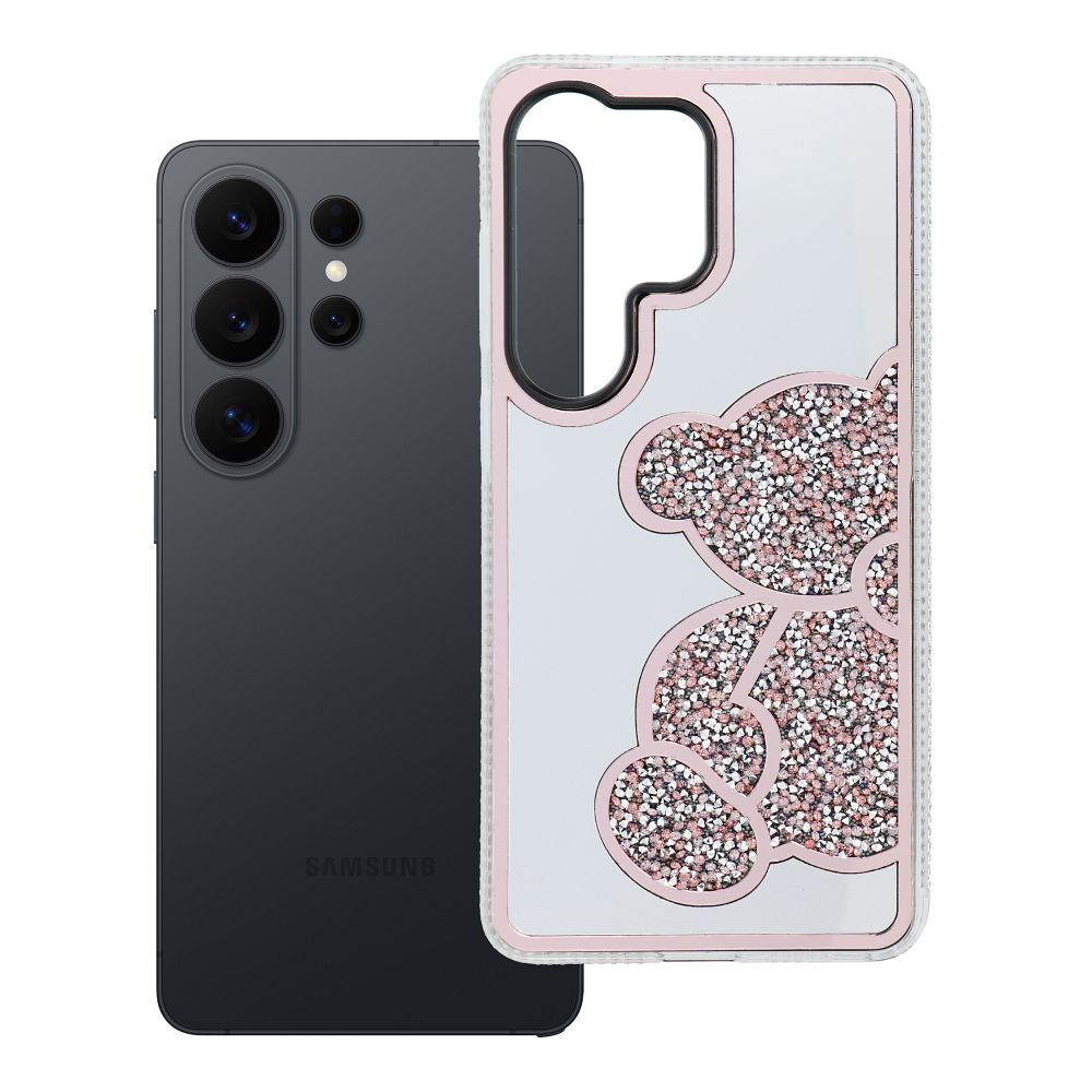 Чехол для Samsung S26 ULTRA Teddy Bear розовый