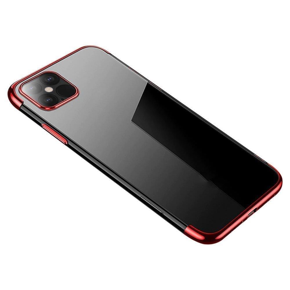 Clear Color чехол TPU гелевый чехол с металлической рамкой для Samsung Galaxy S22+ (S22 Plus) красный