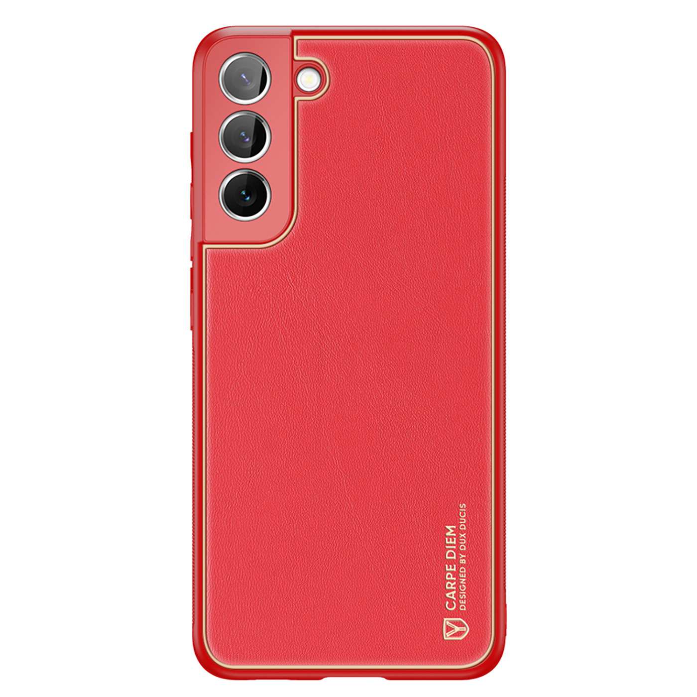 Dux Ducis Yolo элегантный чехол из экологической кожи для Samsung Galaxy S22+ (S22 Plus) красный