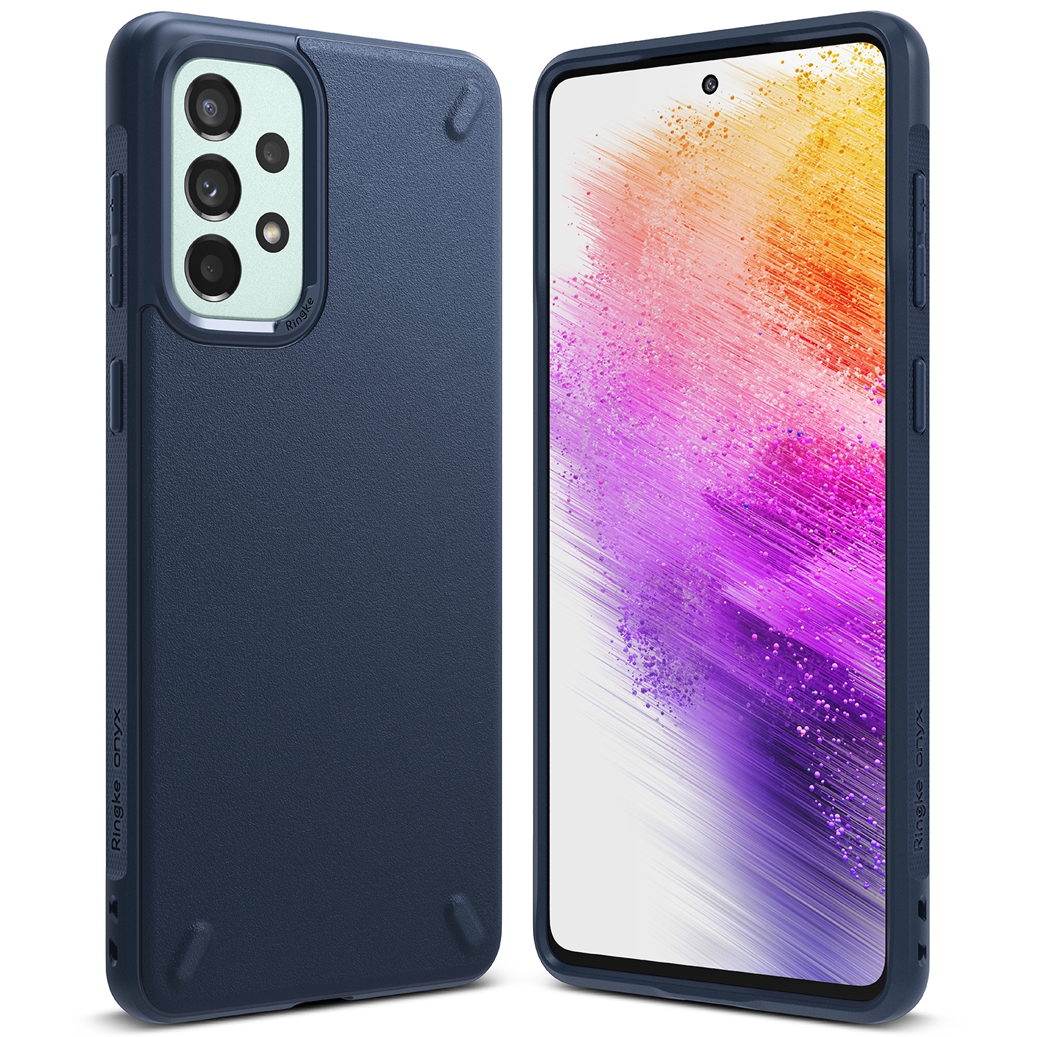 Ringke Onyx patvarus dėklas Samsung Galaxy A73 tamsiai mėlynas